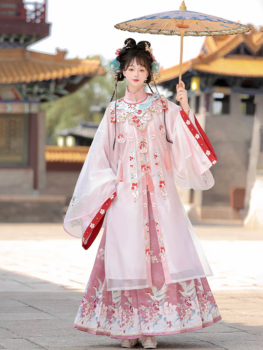 Ming Dynasty style cloud-shoulder Hanfu明制云肩汉服S-L