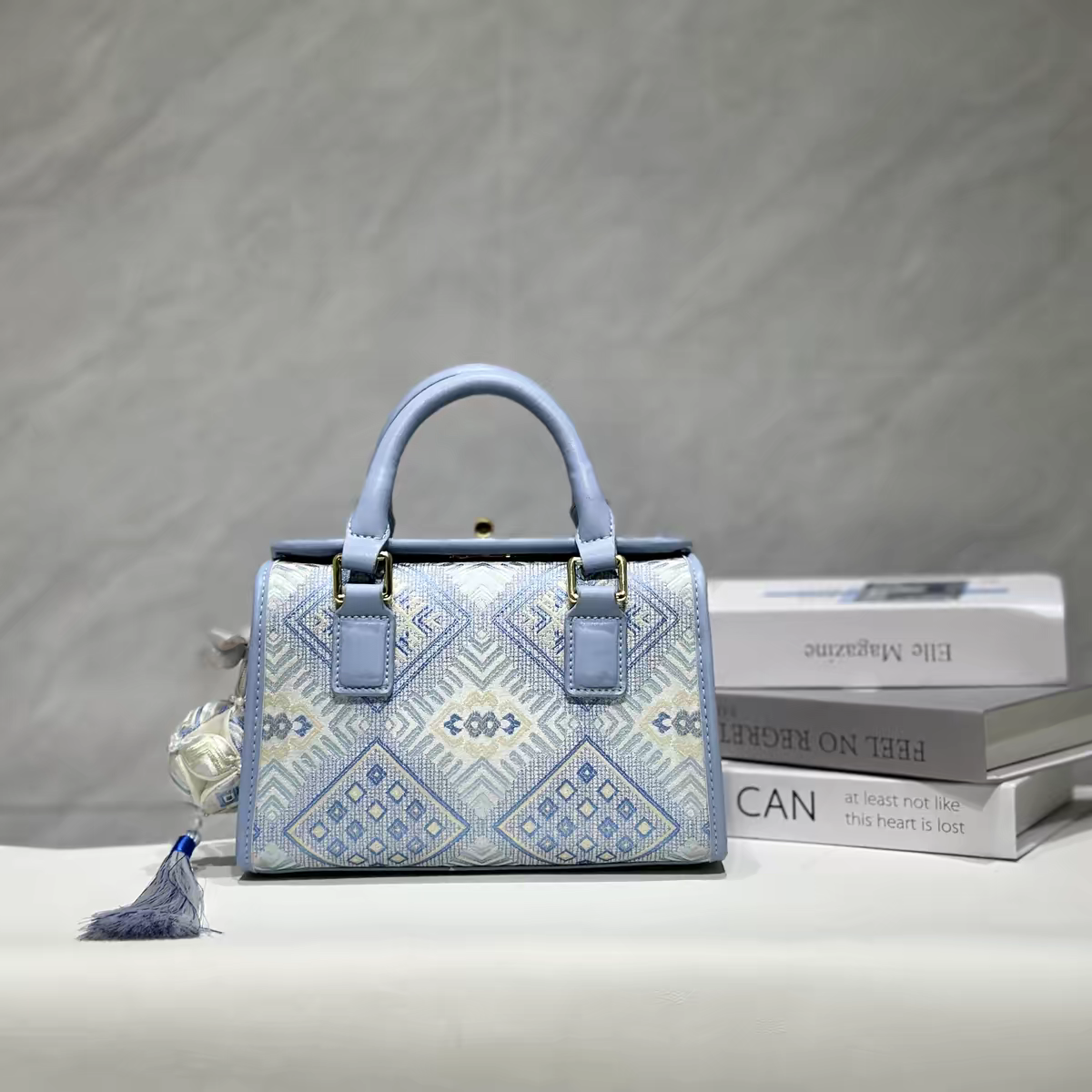 Zhuang Brocade Bag | Handmade Chinese Textile Art Handbag Inspired by Traditional Weaving