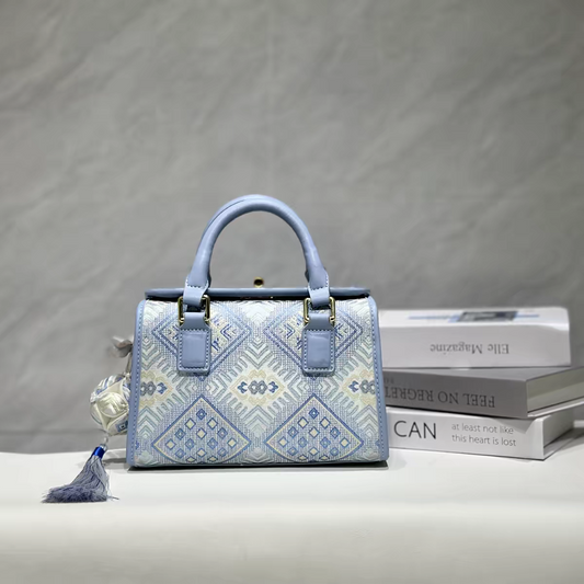 Zhuang Brocade Bag | Handmade Chinese Textile Art Handbag Inspired by Traditional Weaving
