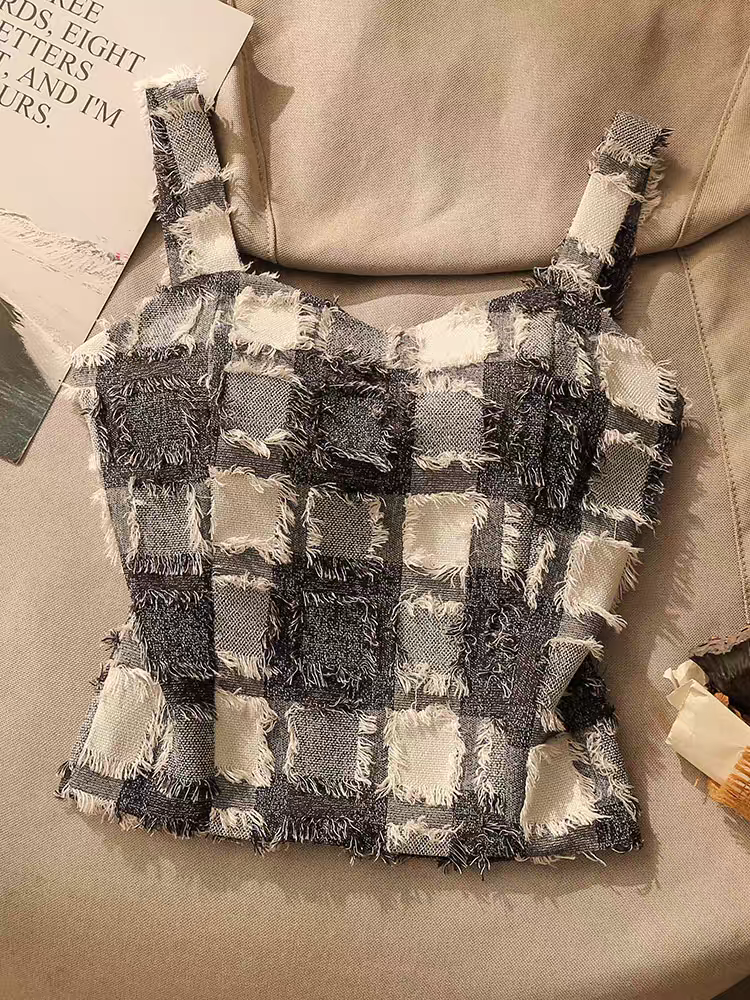 New Chinese style top新中式吊带背心