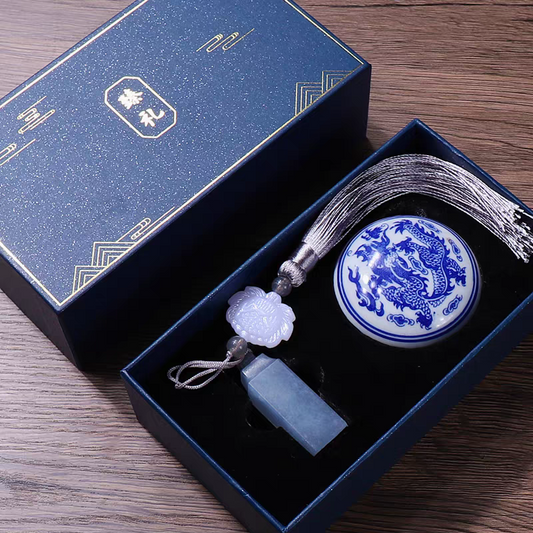 蓝冻石印章