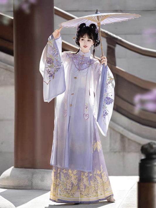 Traditional Ming Style Hanfu Outfit马面裙配套S-L