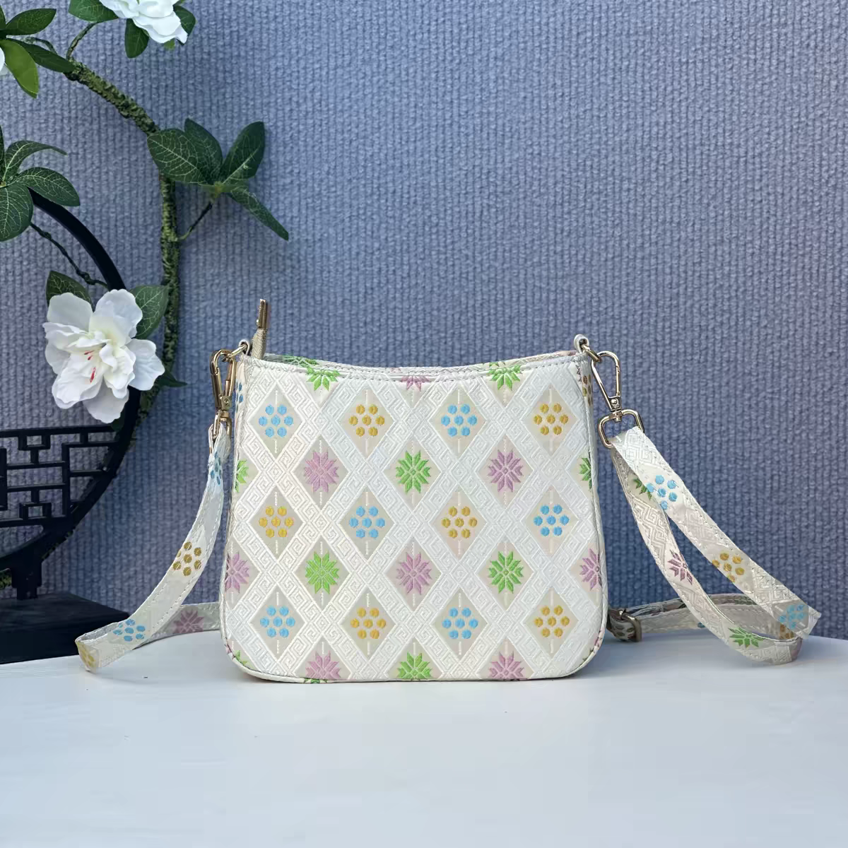 Zhuang Brocade Bag | Handmade Chinese Textile Art Handbag Inspired by Traditional Weaving