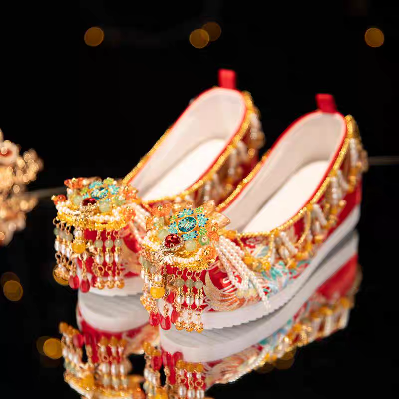 Ancient Chinese Hanfu Shoes |Traditional Chinese Wedding Shoes