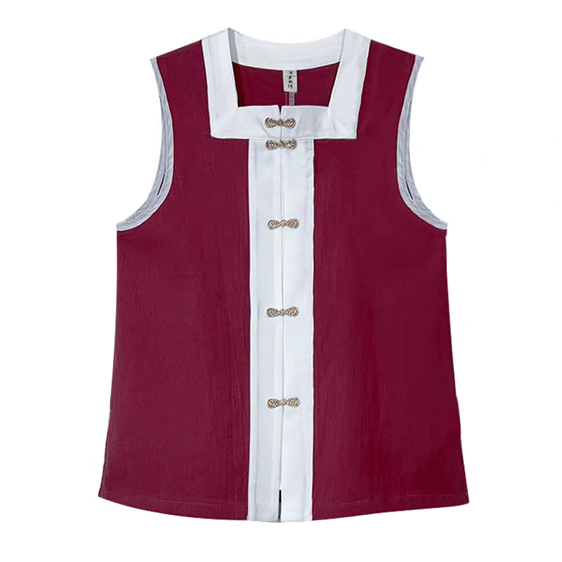Hanfu square collar bijia汉服方领比甲S-XL