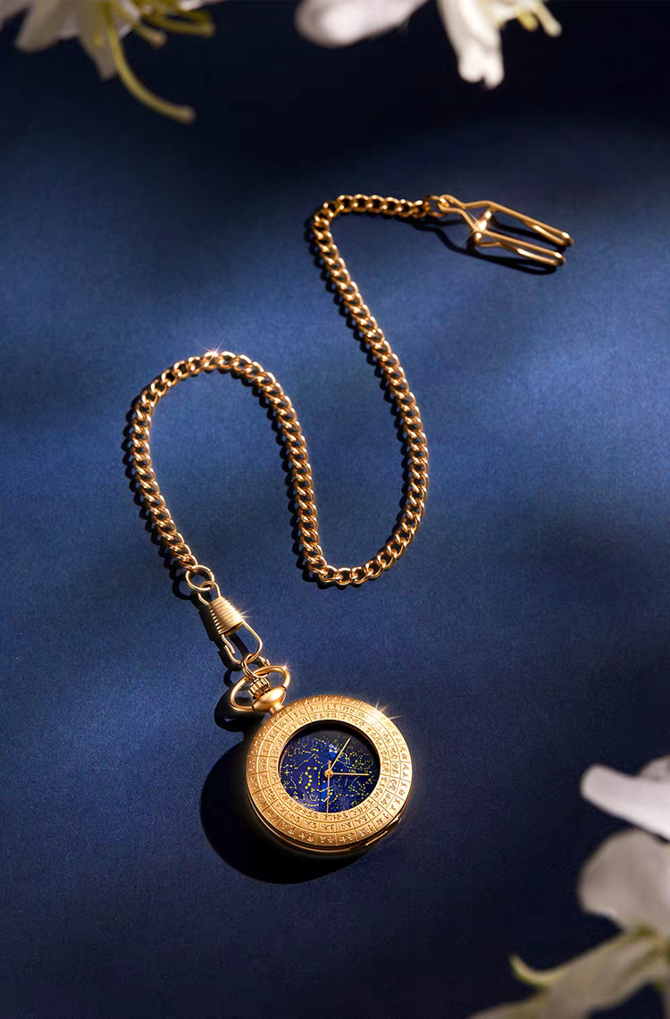 Arctic Star Map Pocket Watch – Starry Sky Design