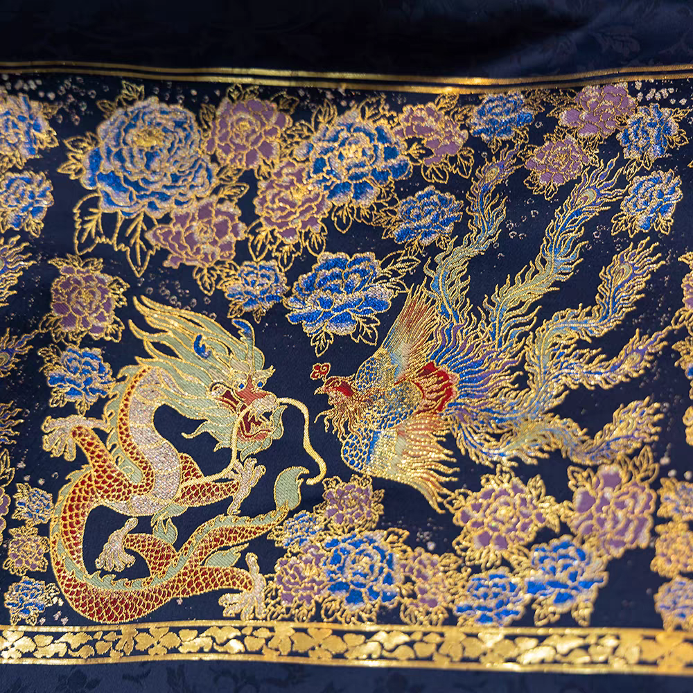 Premium Chinese Fabric for Hanfu, Qipao & Accessories – Jacquard Brocade & Silk Satin – Perfect for Bags, Dresses & DIY Chinese-Inspired Items