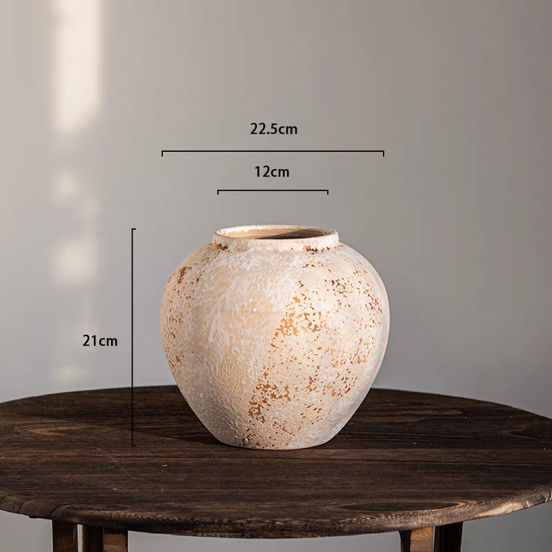 Vintage Wabi-sabi style ceramic vases中古侘寂风陶瓷花瓶