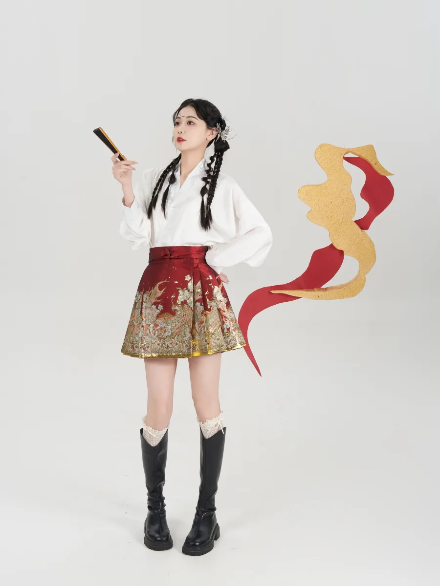 织金迷你版马面裙配套(上衣S-L/马面裙XS-XL)