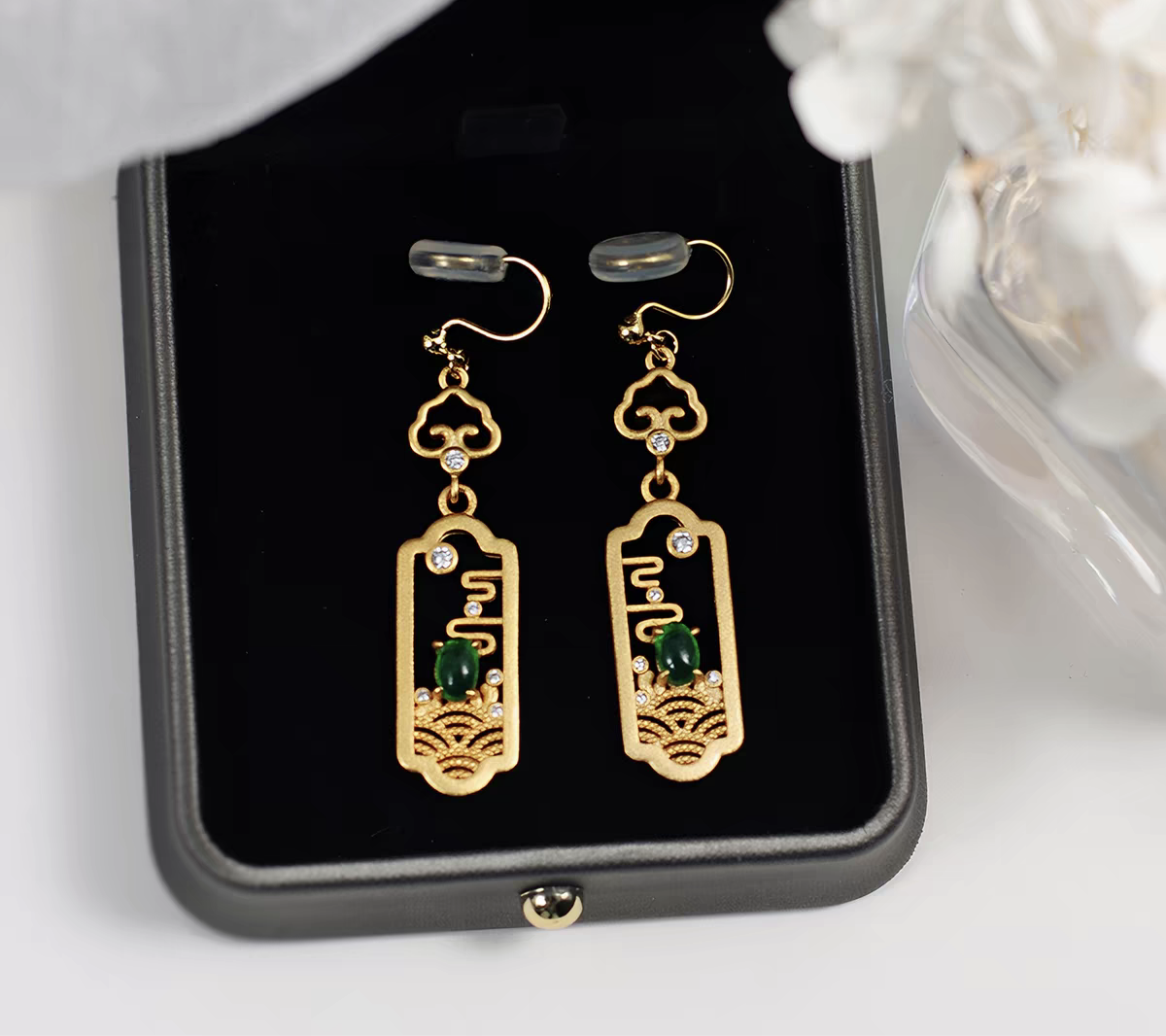 No Piercing Chinese Style Clip On Earrings | New Chinese Style Hanfu Jewelry Accessories