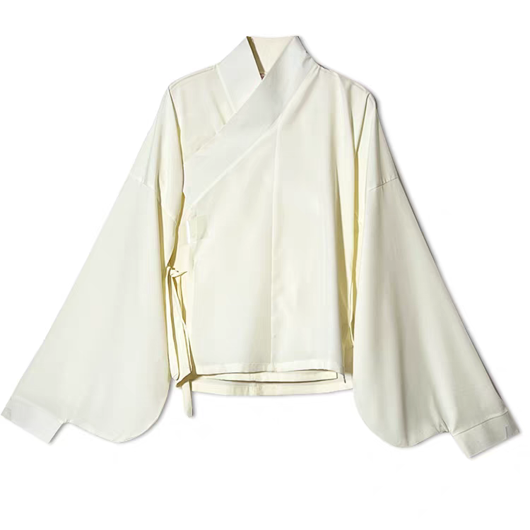 Hanfu Cross-Collar Stand-Up Collar Pipa Sleeve Top汉服交领立领琵琶袖上衣S-XL