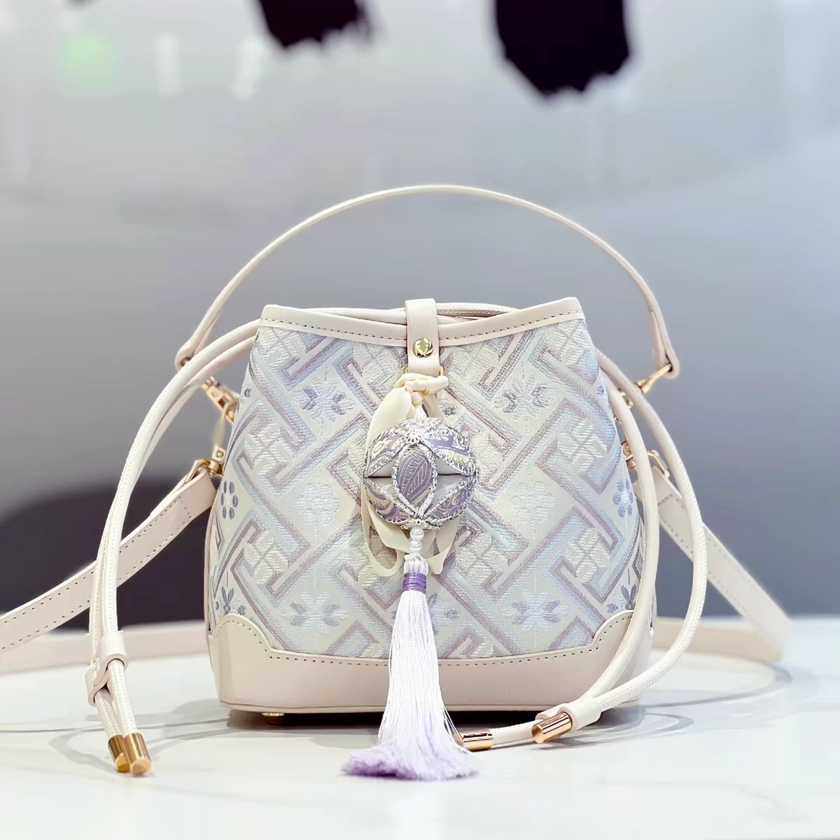 Zhuang Brocade Bag | Handmade Chinese Textile Art Handbag Inspired by Traditional Weaving