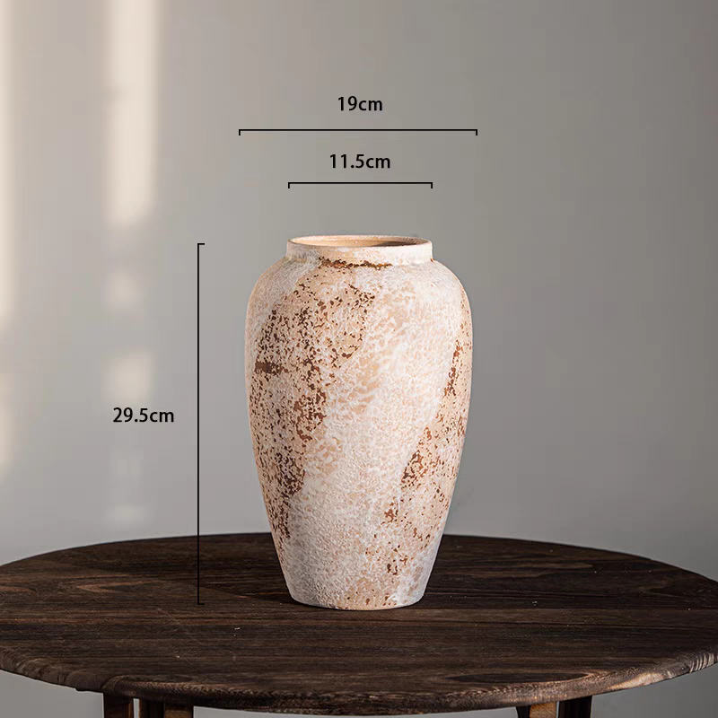 Vintage Wabi-sabi style ceramic vases中古侘寂风陶瓷花瓶