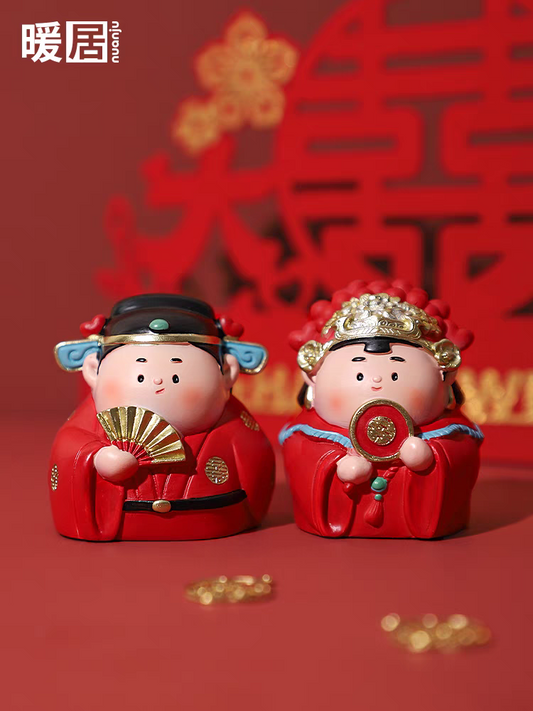 新婚礼物新郎新娘摆件