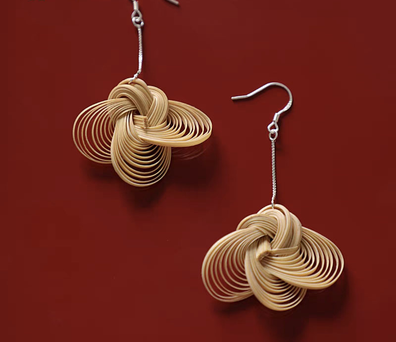Auspicious Cloud Bamboo Earrings | Earrings & Clip-On