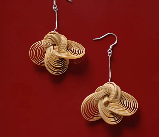 Auspicious Cloud Bamboo Earrings | Earrings & Clip-On