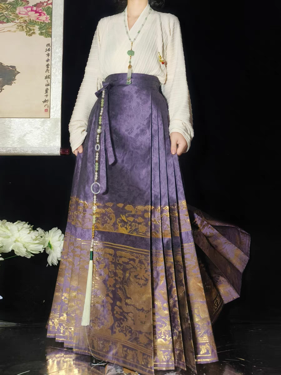 Matching Hanfu Ma-mian Skirt Set S-4XL