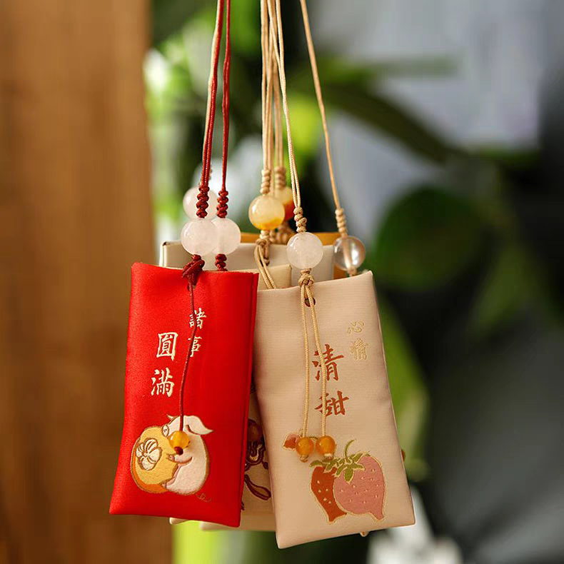 New Chinese Style Sachet新中式香包文创挂饰十二生肖礼物福袋随身香囊手机挂件香袋挂坠