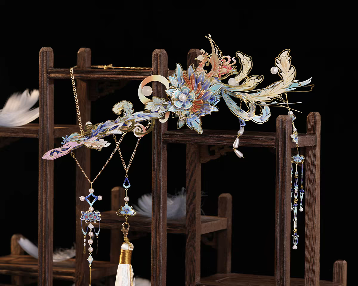 Chinese Hanfu Sword Hairpin 3D Metal DIY Puzzle Model – Traditional Hair Accessory Gift