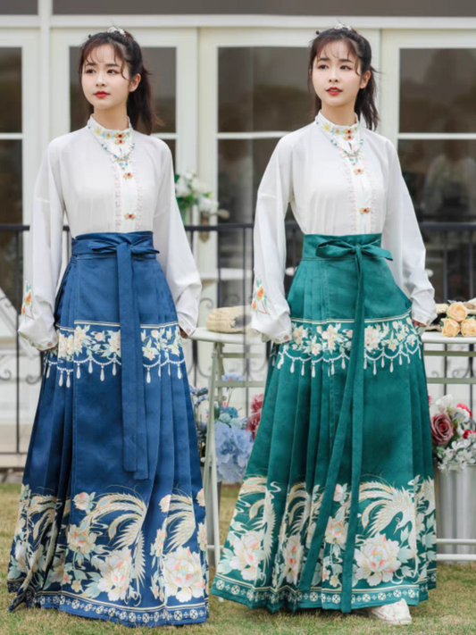 立领汉服马面裙hanfu horse face skirt S-6XL