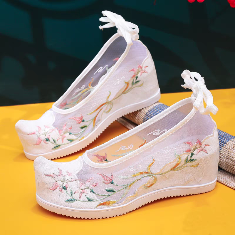 网纱绣花鞋34-40