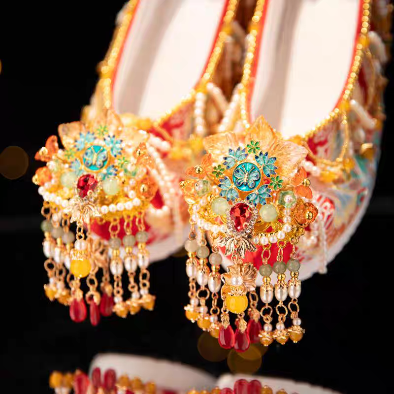 Ancient Chinese Hanfu Shoes |Traditional Chinese Wedding Shoes