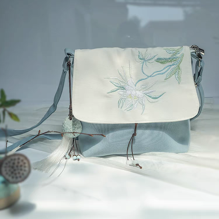 Embroidered Shoulder Bag