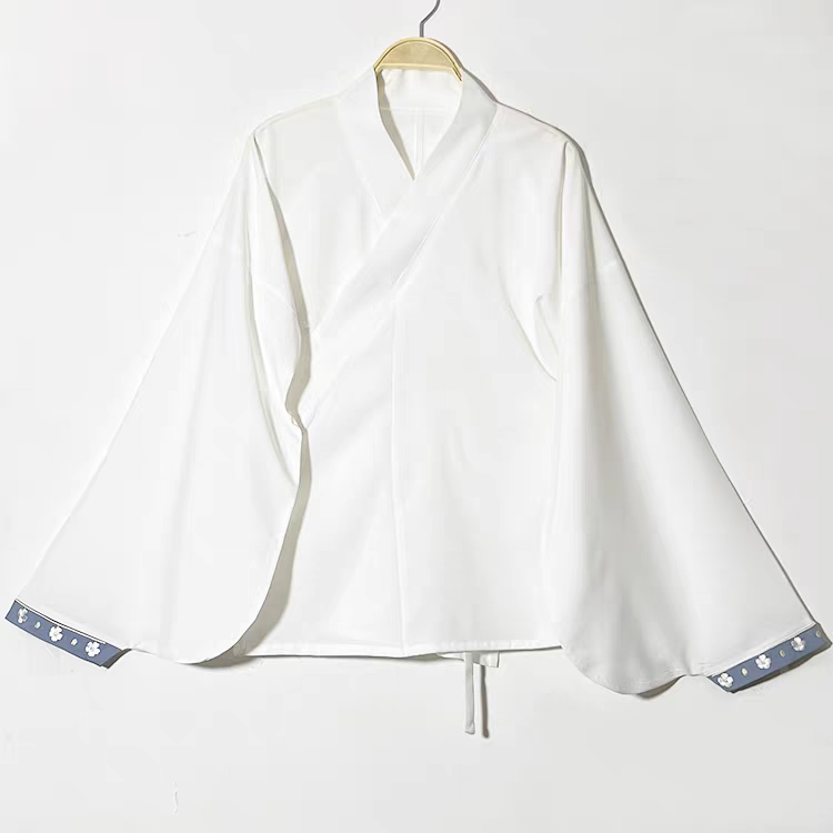 Hanfu Cross-Collar Stand-Up Collar Pipa Sleeve Top汉服交领立领琵琶袖上衣S-XL