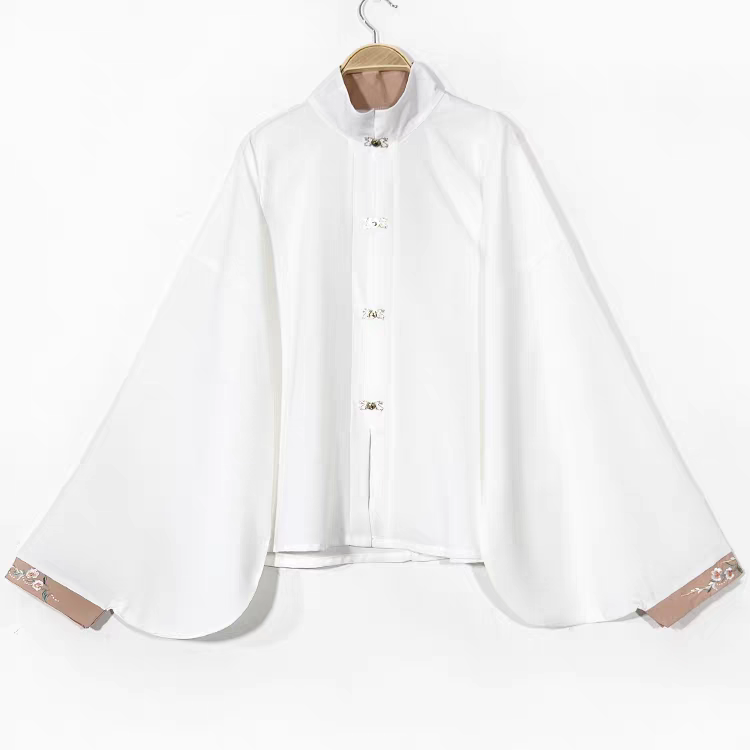 Hanfu Cross-Collar Stand-Up Collar Pipa Sleeve Top汉服交领立领琵琶袖上衣S-XL