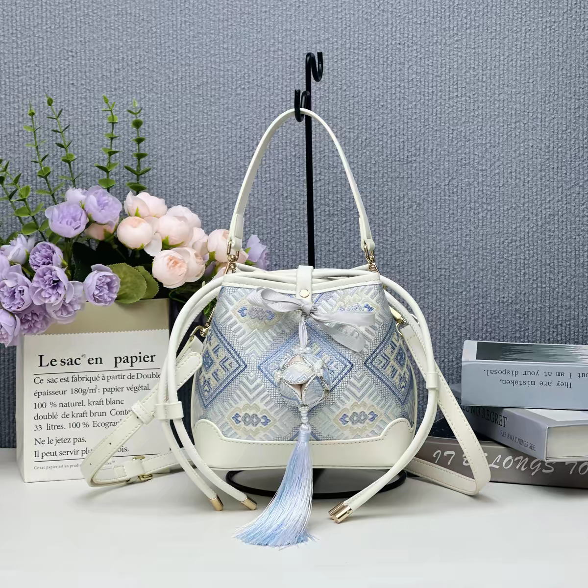 Zhuang Brocade Bag | Handmade Chinese Textile Art Handbag Inspired by Traditional Weaving