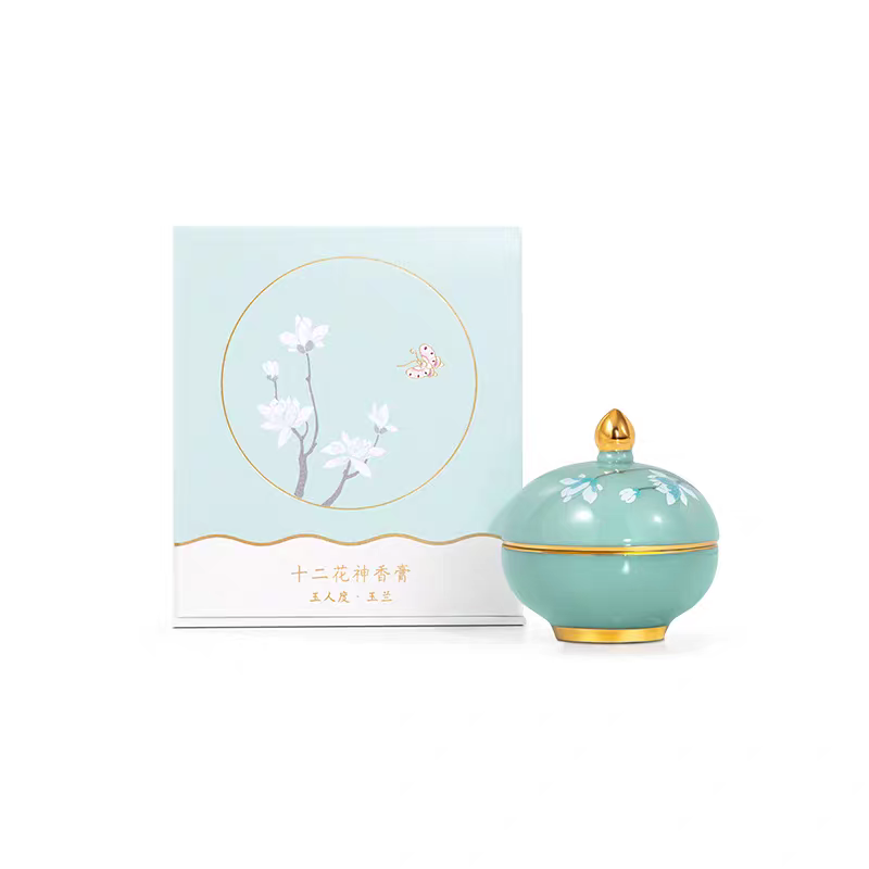 Forbidden City | Twelve Flower Deities Solid Perfume – Museum Cultural & Creative Gift for Weddings, Birthdays, Women's Souvenir