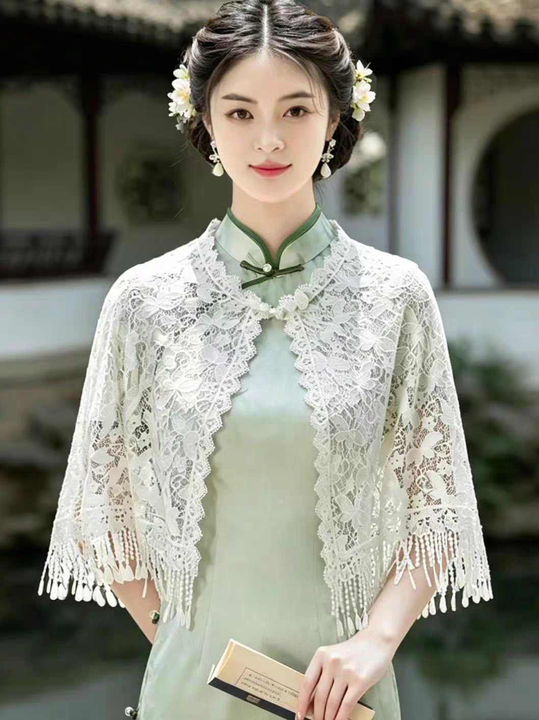 Summer Shawl Wrap — Breezy Cover-Up for Cheongsam