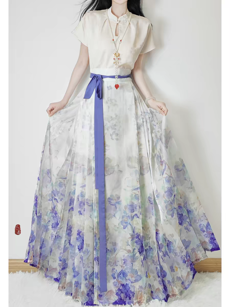 Breezy Summer Mamian Skirt – Light Gauze, Daily Wear