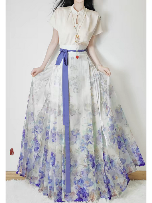 Breezy Summer Mamian Skirt – Light Gauze, Daily Wear