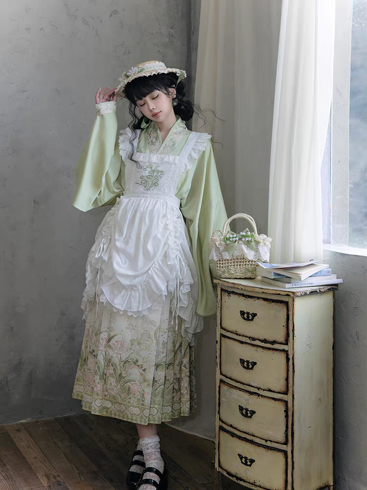 Lolita-Inspired Hanfu Mamian Skirt Set