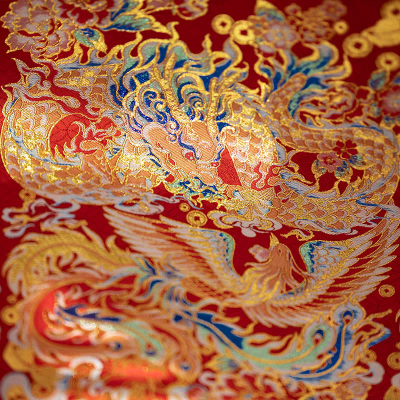 Premium Chinese Fabric for Hanfu – New Chinese Style Jacquard Brocade / Silk Satin Material – Perfect for DIY Hanfu & Traditional Clothing