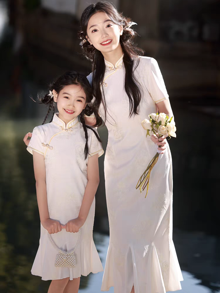 母女装旗袍母女穿搭亲子装