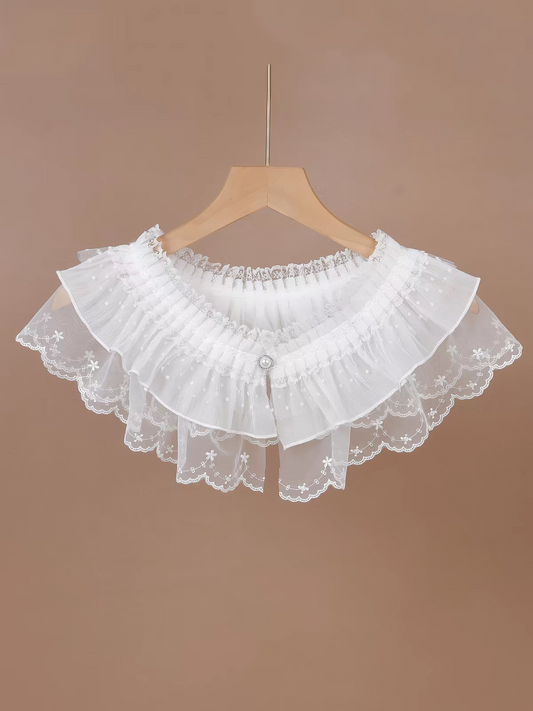 云肩Yunjian Chinese Cloud Collar – Traditional Embroidered Cape for Hanfu & Qipao