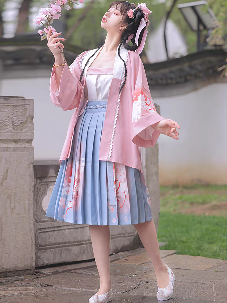 汉元素女装对襟直袖衫