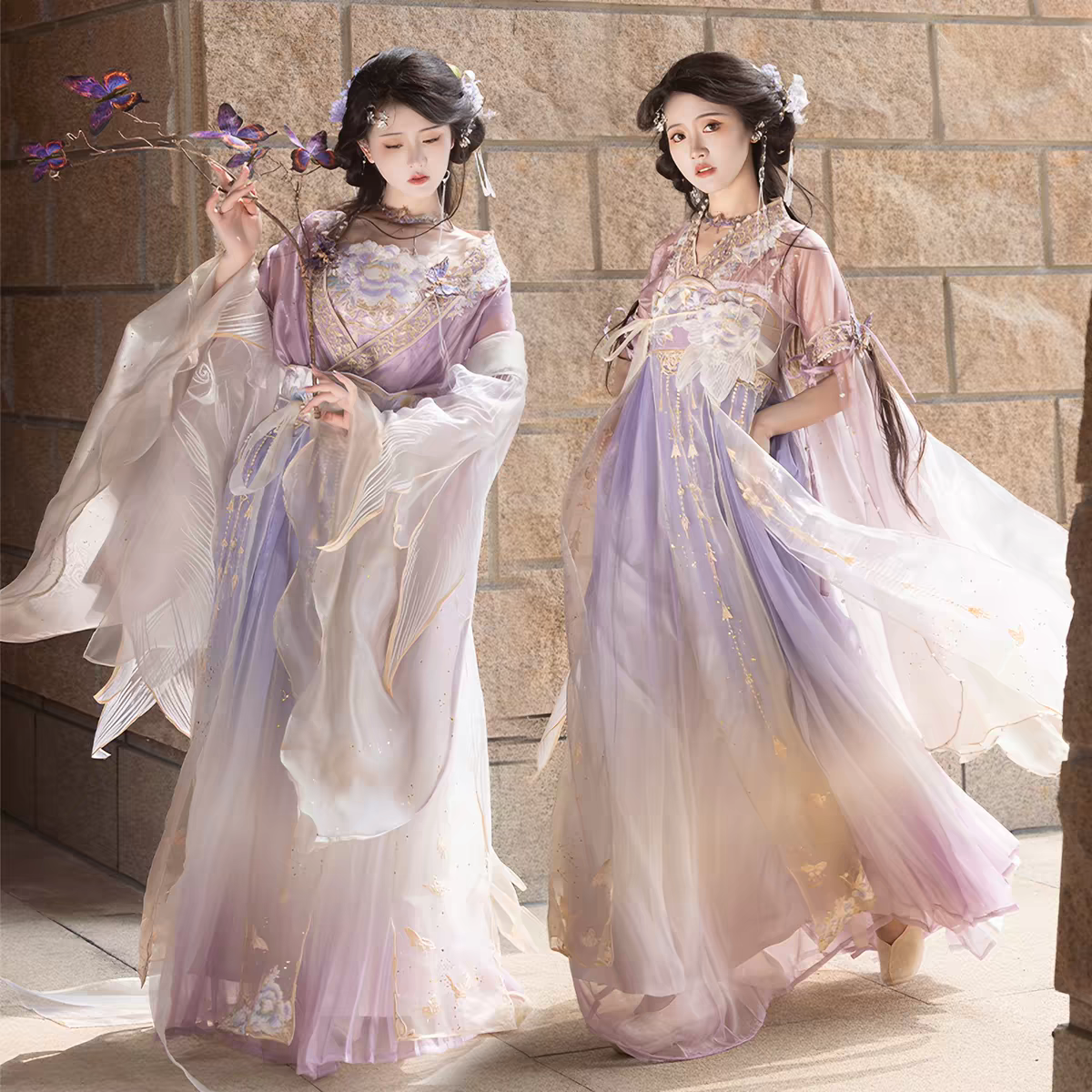 Tang-style Hanfu-inspired chest-high skirt and improved high-waist skirt