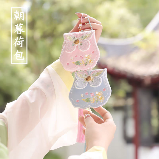 随身刺绣香囊成品+礼盒