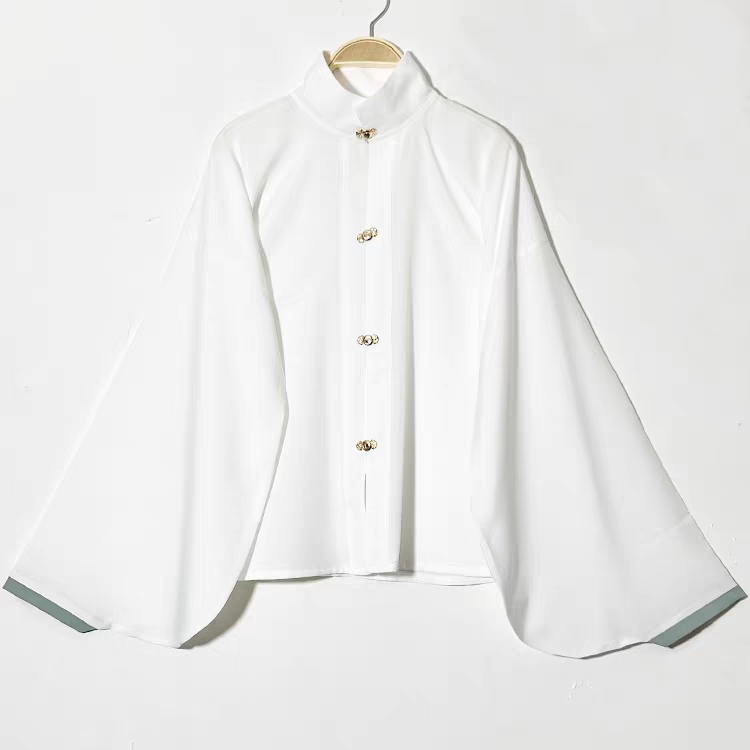 Hanfu Cross-Collar Stand-Up Collar Pipa Sleeve Top汉服交领立领琵琶袖上衣S-XL