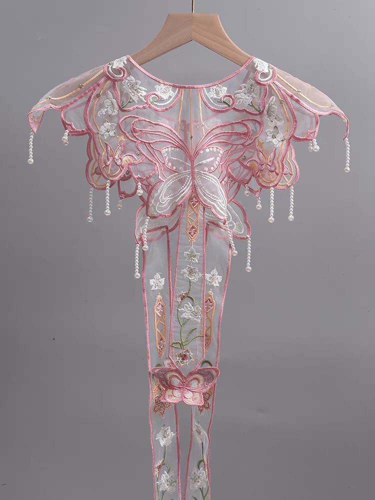 云肩Yunjian Chinese Cloud Collar – Traditional Embroidered Cape for Hanfu & Qipao