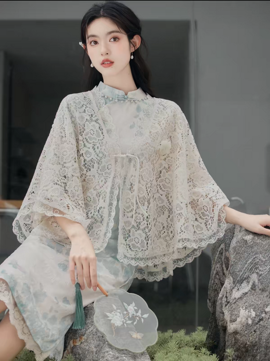 Summer Shawl Wrap — Breezy Cover-Up for Cheongsam
