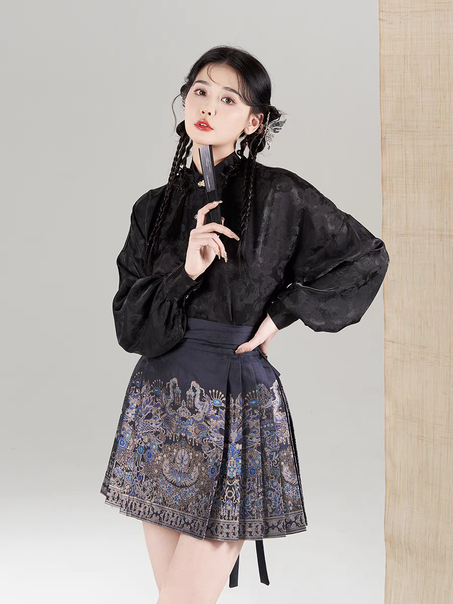 织金迷你版马面裙配套(上衣S-L/马面裙XS-XL)