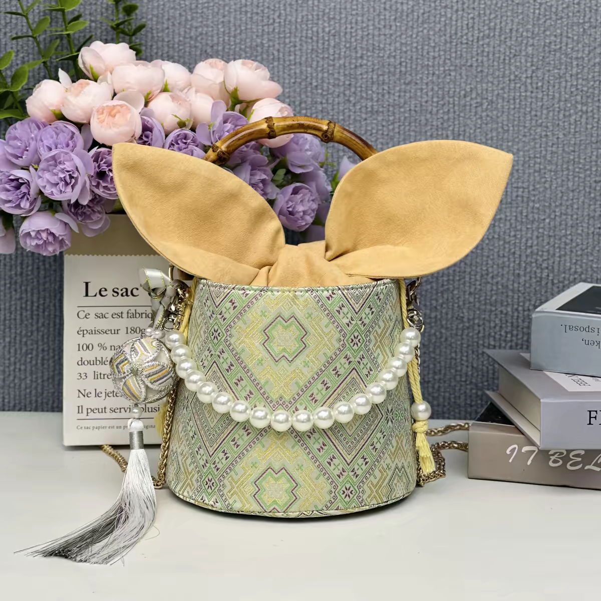 Zhuang Brocade Bag | Handmade Chinese Textile Art Handbag Inspired by Traditional Weaving