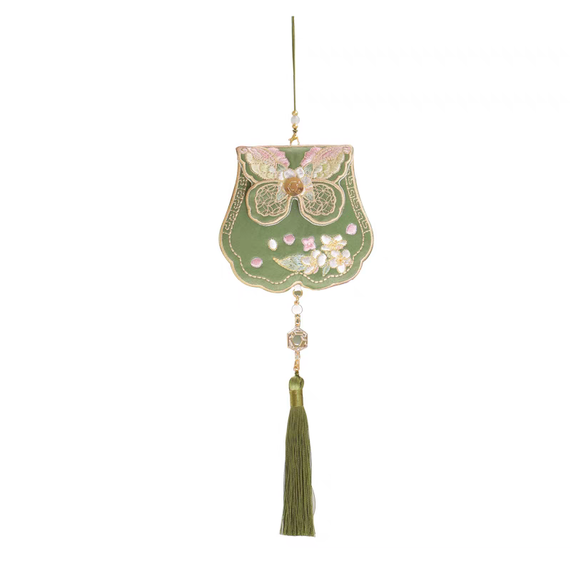 随身刺绣香囊成品+礼盒