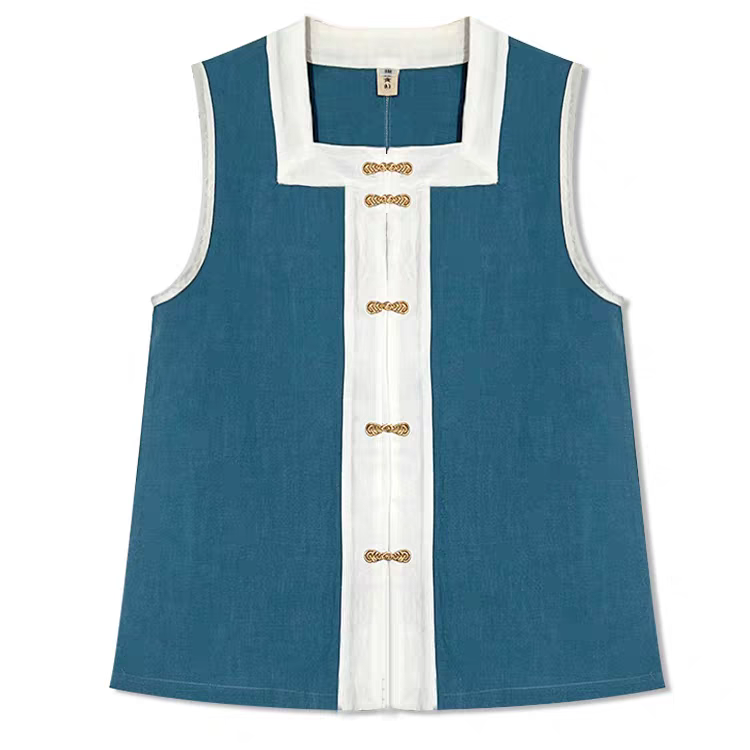 Hanfu square collar bijia汉服方领比甲S-XL