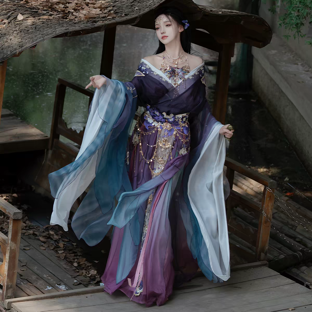 Fairy Hanfu Performance Costume – Ethereal Dance Dress for Stage, Photoshoot & Festival