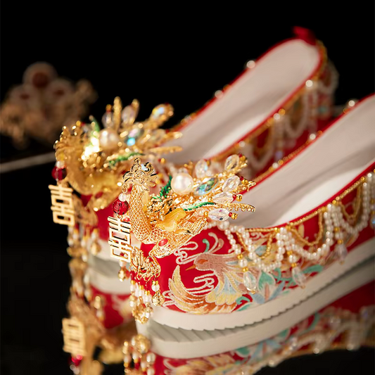 Ancient Chinese Hanfu Shoes |Traditional Chinese Wedding Shoes